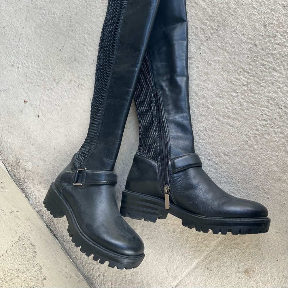 Kendall & Kylie Black Combat Boots
